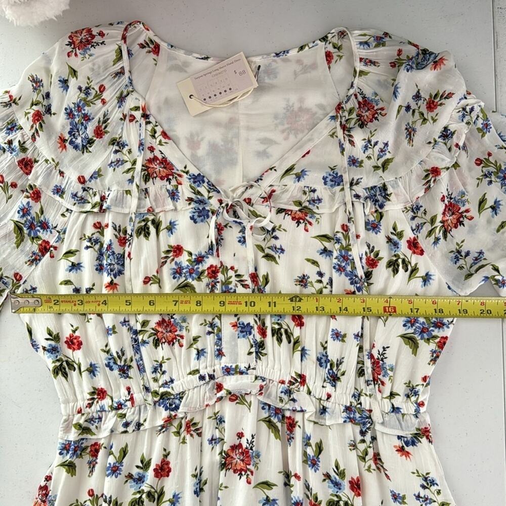 Good Hart Womens Tarpon Spring Knee Dress Size Medium Cottagecore Tea Graduation - Picture 9 of 10